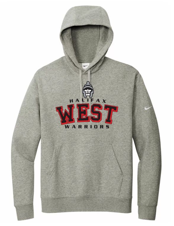 Halifax West High School - Dark Heather Halifax West Warriors Nike Hoodie