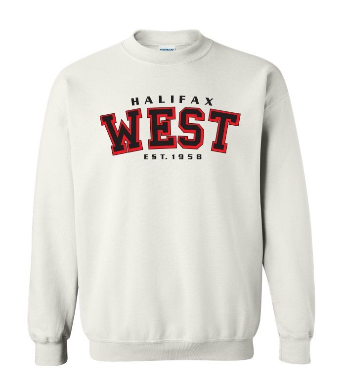 Halifax West High School - White Halifax West Est.1958 Crewneck Sweatshirt