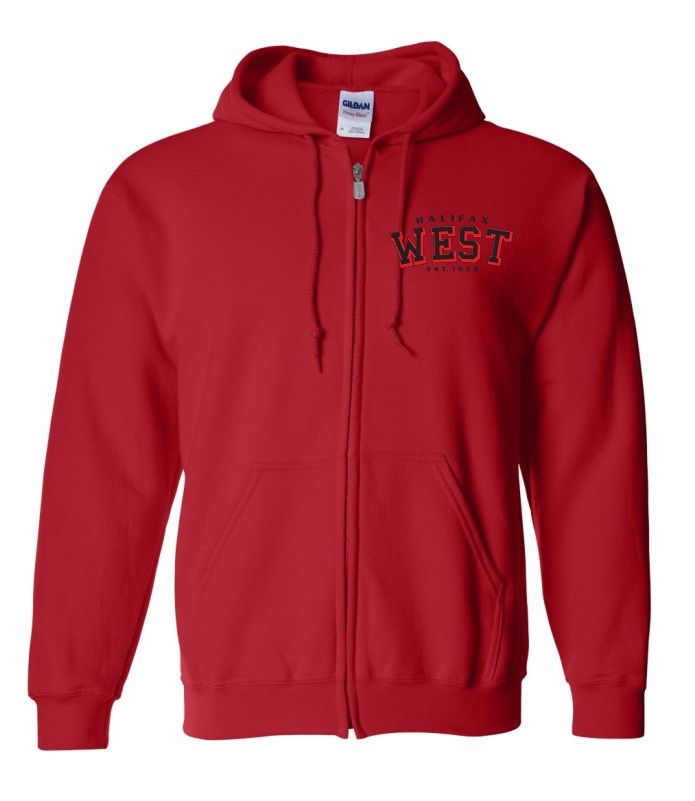 Halifax West High School - Red Halifax West Est.1958 Zip Hoodie
