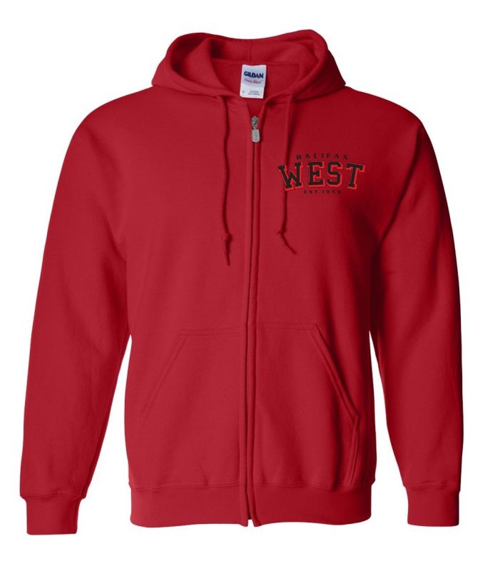Halifax West High School - Red Halifax West Est.1958 Zip Hoodie