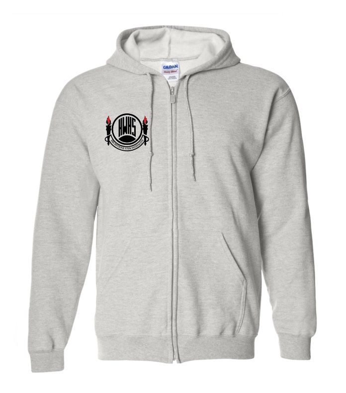 Halifax West High School - Sport Grey Halifax West Logo Zip Hoodie