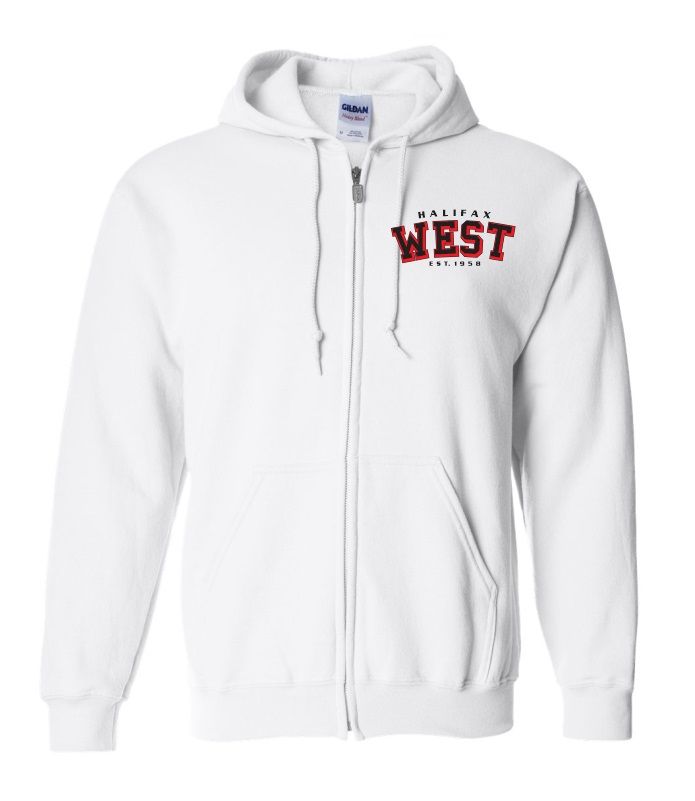 Halifax West High School - White Halifax West Est.1958 Zip Hoodie