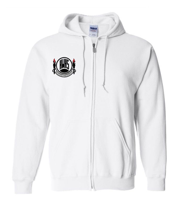 Halifax West High School - White Halifax West Logo Zip Hoodie