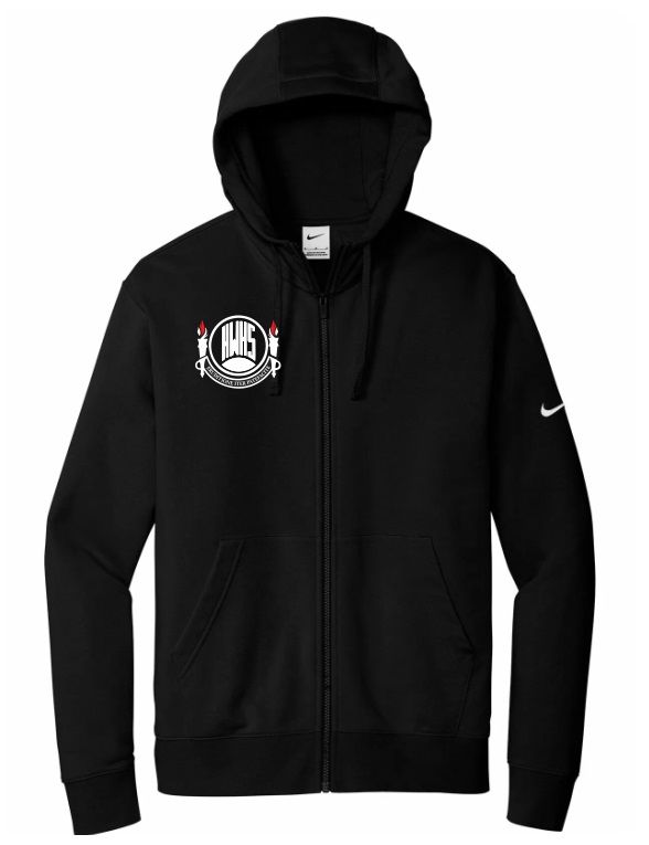 Halifax West High School - Black Halifax West Logo Nike Zip Hoodie