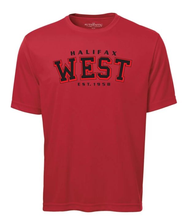 Halifax West High School - Red Halifax West Est.1958 Short Sleeve Moist Wick