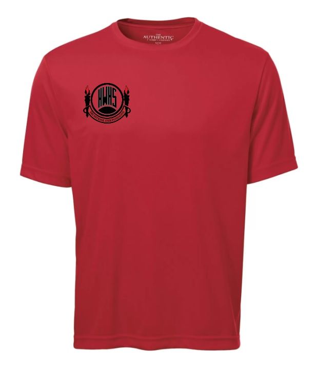 Halifax West High School - Red Halifax West Logo Short Sleeve Moist Wick