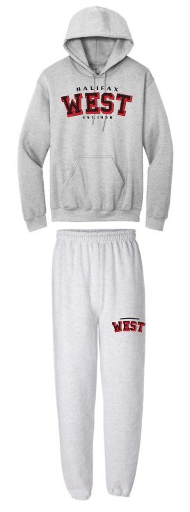 Halifax West High School - Sport Grey Halifax West Sweatsuit (Hoodie &amp; Sweatpants)