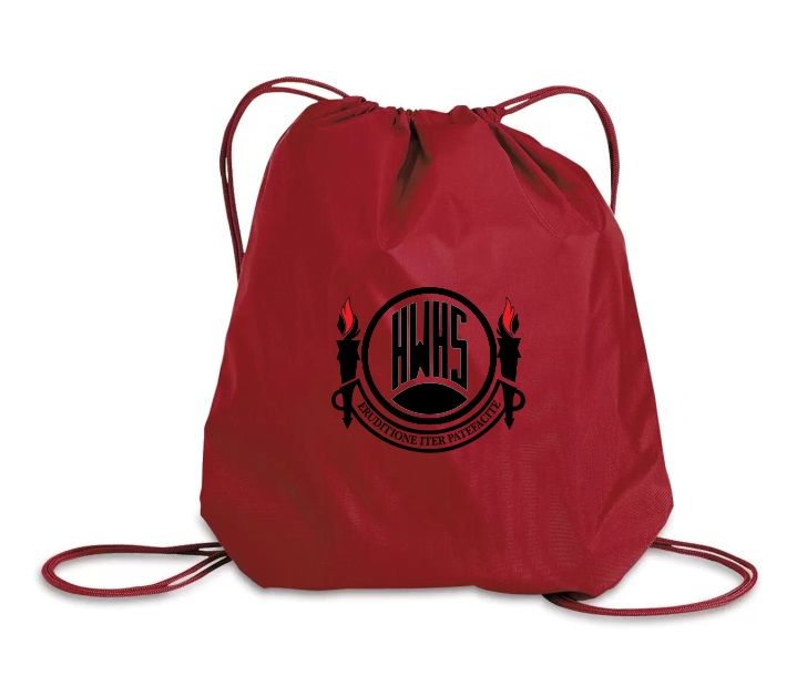 Halifax West High School - Red Halifax West Logo Cinch Bag