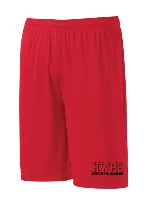 Halifax West High School - Red HWHS Home of the Warriors Logo Shorts