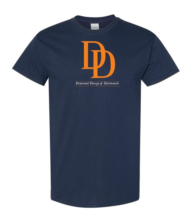 Dartmouth Diamond Dawgs  - Navy T-Shirt (Full Chest)