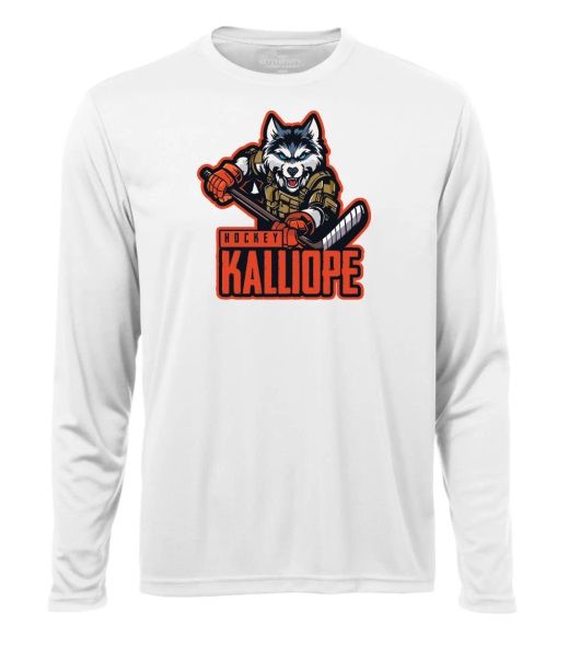 Kalliope Cup - White Kalliope Hockey Long Sleeve Moist Wick Shirt
