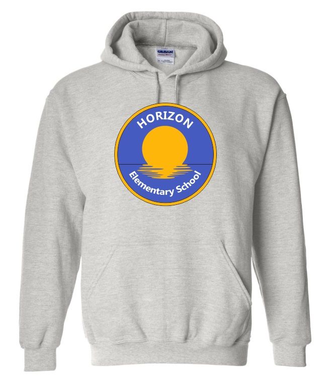Horizon Elementary School - Sport Grey Horizon Logo Hoodie (Full Chest)