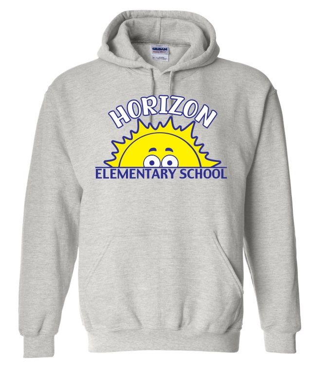 Horizon Elementary School - Sport Grey Horizon Sun Hoodie (Full Chest)