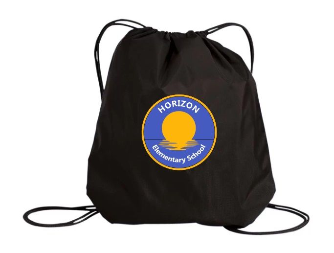 Horizon Elementary School - Black Horizon Logo Cinch Bag