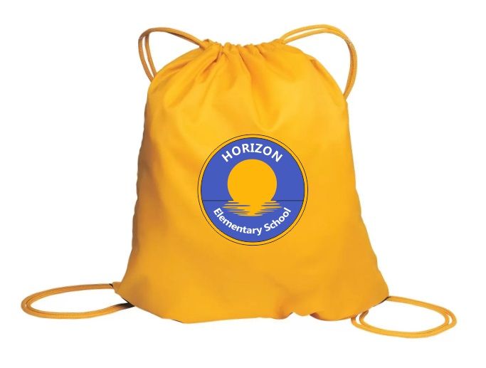 Horizon Elementary School - Sport Gold Horizon Logo Cinch Bag