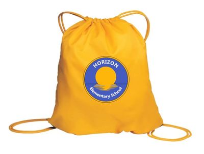 Horizon Elementary School - Sport Gold Horizon Logo Cinch Bag