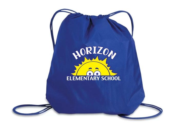 Horizon Elementary School - Royal Blue Horizon Sun Cinch Bag