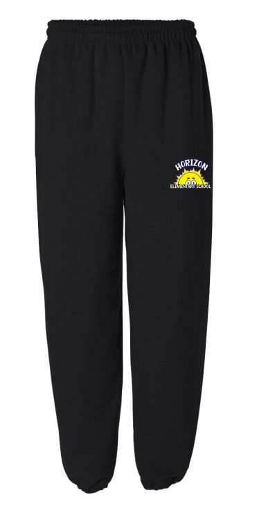 Horizon Elementary School - Black Horizon Sun Sweatpants
