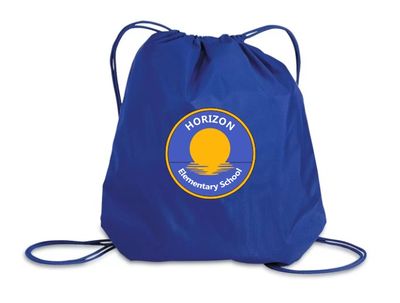 Horizon Elementary School - Royal Blue Horizon Logo Cinch Bag