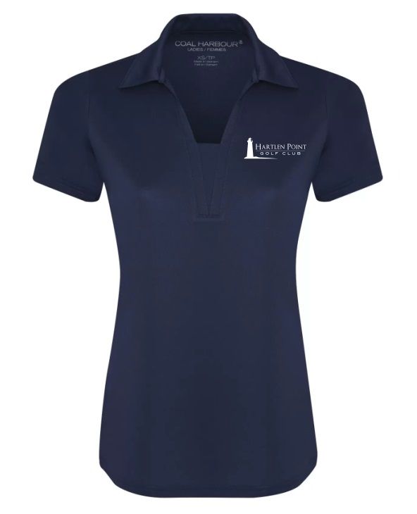 Hartlen Point Golf Club - Ladies City Tech Snag Resistant Hartlen Point Golf Club Sport Shirt (Left Chest)