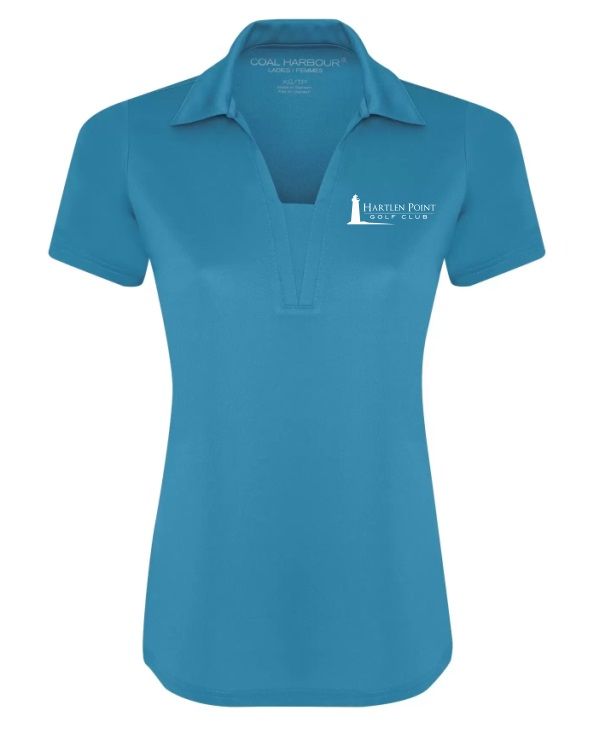 Hartlen Point Golf Club - Ladies City Tech Snag Resistant Hartlen Point Golf Club Sport Shirt (Left Chest)