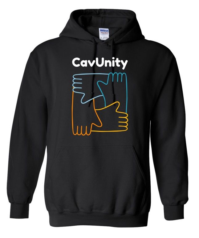 CavUnity - Black CavUnity Hoodie (Full Chest)