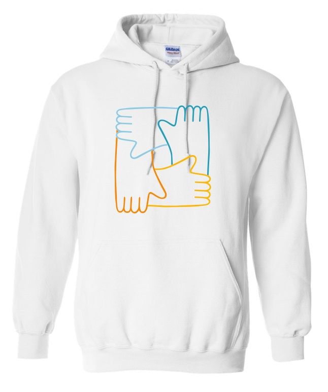 CavUnity - White Hands Logo Hoodie (Full Chest)