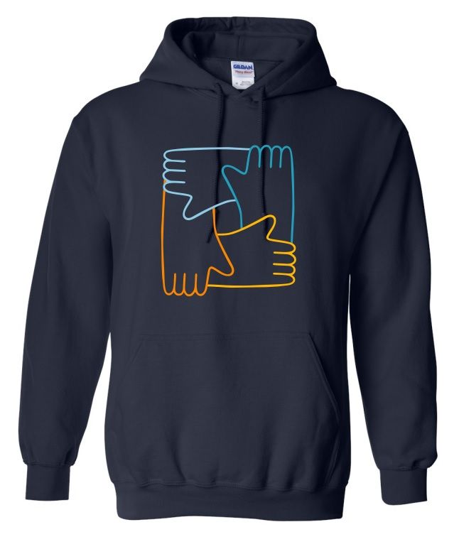 CavUnity - Navy Hands Logo Hoodie (Full Chest)