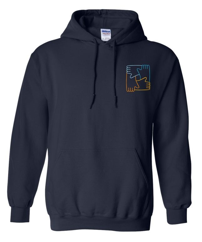 CavUnity - Navy Hands Logo Hoodie (Left Chest)