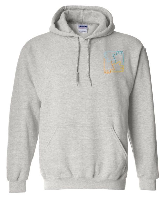 CavUnity - Sport Grey Hands Logo Hoodie (Left Chest)