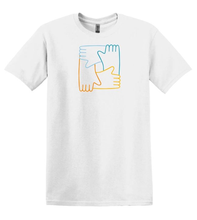 CavUnity - White Hands Logo T-Shirt (Full Chest)