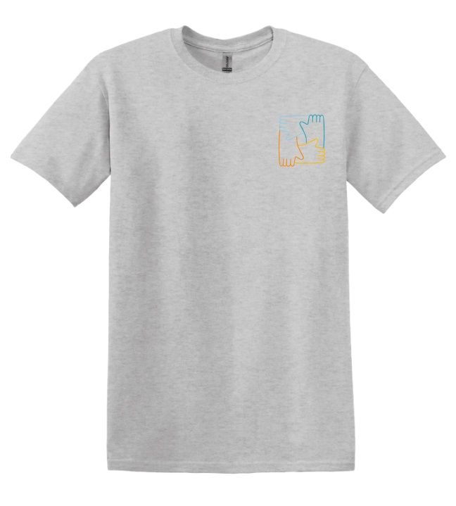 CavUnity - Sport Grey Hands Logo T-Shirt (Left Chest)