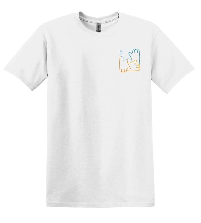 CavUnity - White Hands Logo T-Shirt (Left Chest)