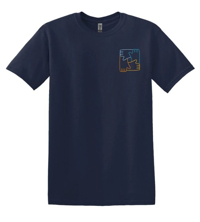 CavUnity - Navy Hands Logo T-Shirt (Left Chest)