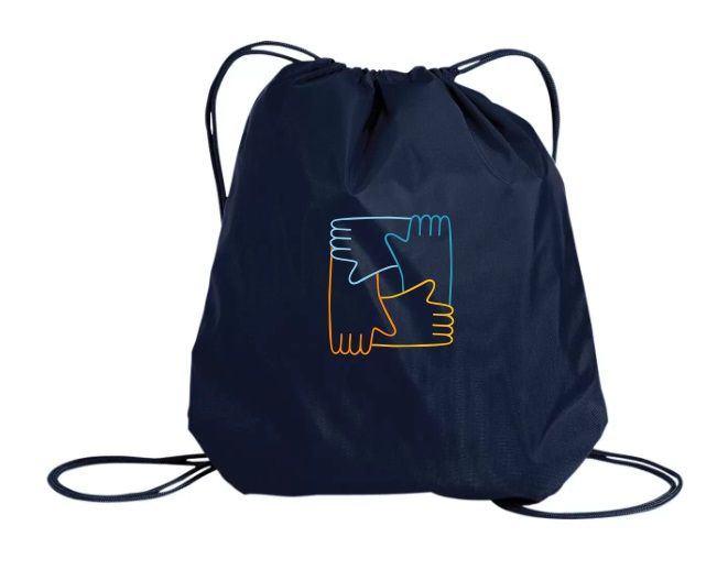 CavUnity - Navy Hands Logo Cinch Bag