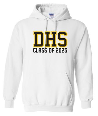 DHS - White DHS Class of 2025 Hoodie