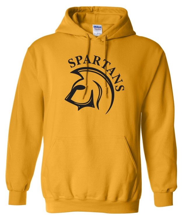 DHS - Sport Gold Spartans Hoodie (Full Chest)