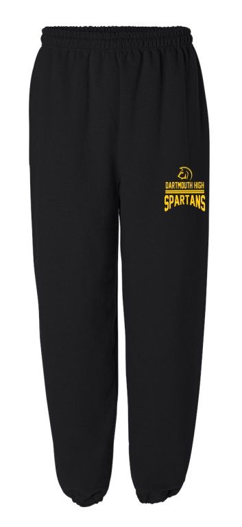 DHS - Black Dartmouth High Spartans Sweatpants