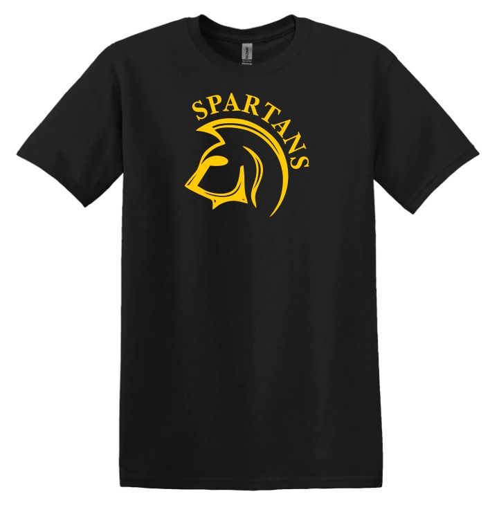 DHS - Black Spartans T-Shirt (Full Chest)
