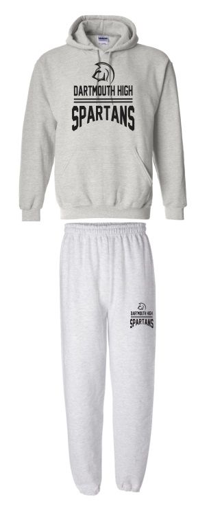 DHS - Dartmouth High Spartans Sweatsuit (Hoodie &amp; Sweatpants)