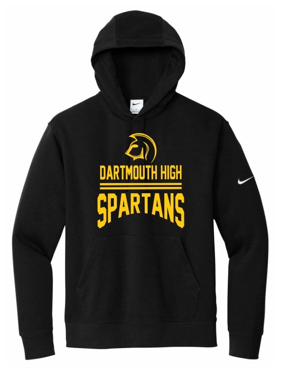 DHS - Black Dartmouth High Spartans Nike Hoodie