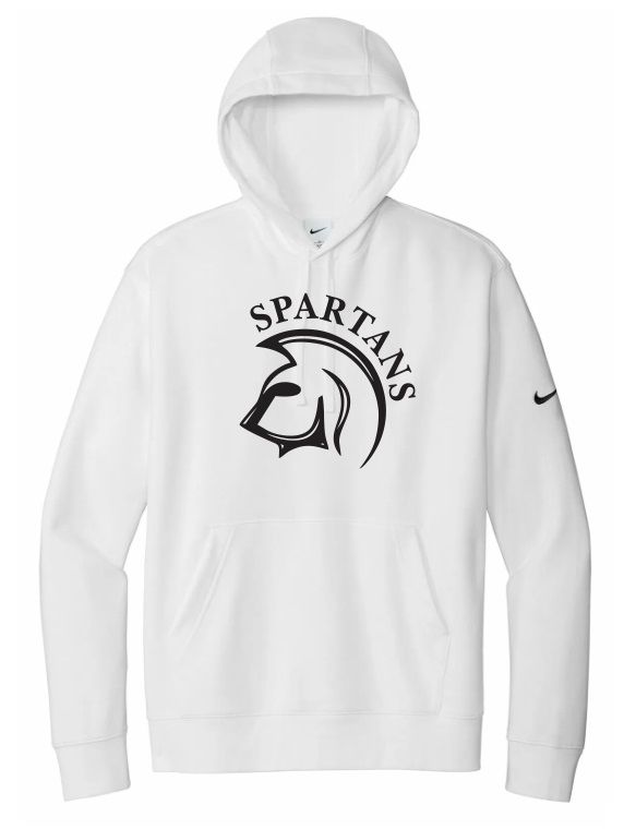 DHS - White Spartans Nike Hoodie