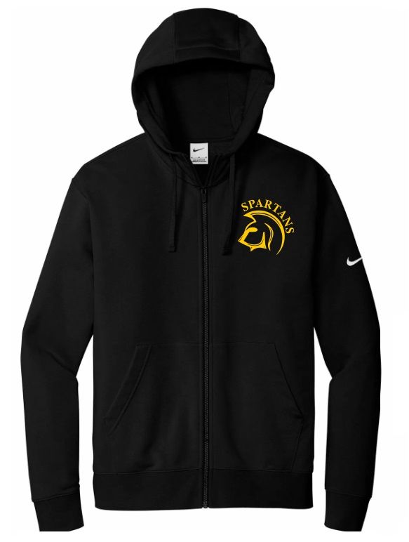 DHS - Black Spartans Nike Zip Hoodie