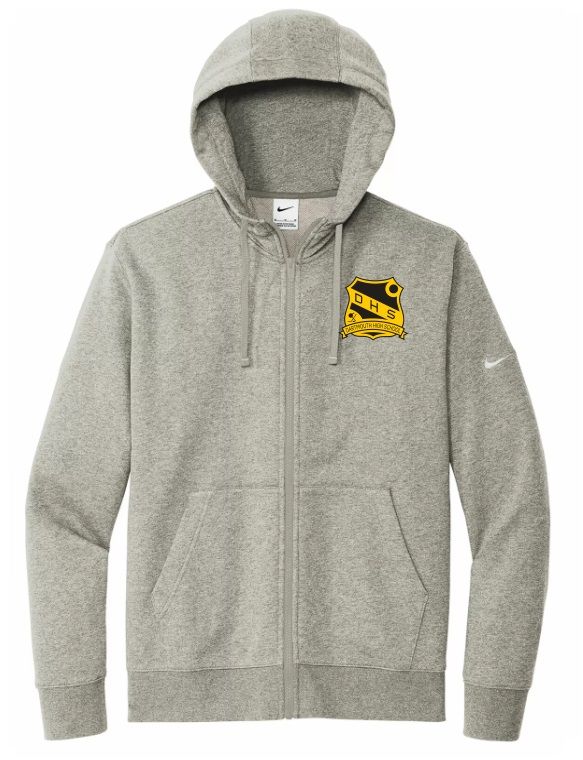 DHS - Dark Heather Grey Classic DHS Nike Zip Hoodie