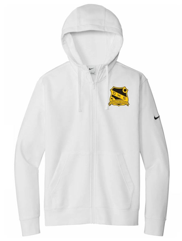DHS - White Classic DHS Nike Zip Hoodie