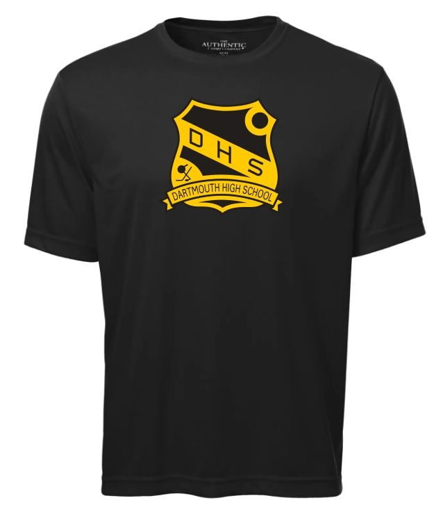 DHS - Black Classic DHS Short Sleeve Moist Wick (Full Chest)