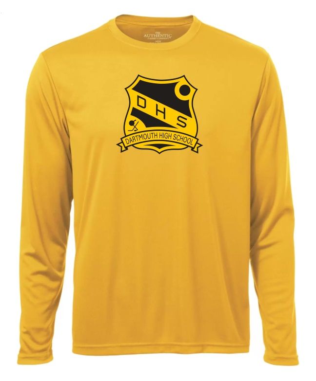 DHS - Sport Gold Classic DHS Long Sleeve Moist Wick Shirt (Full Chest)
