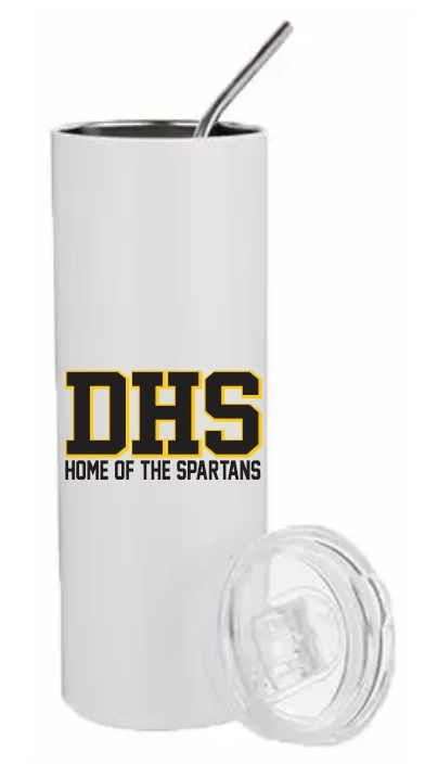 DHS - DHS Home of the Spartans Logo Tumbler