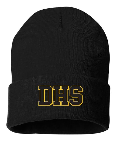 DHS - Black DHS Cuff Beanie
