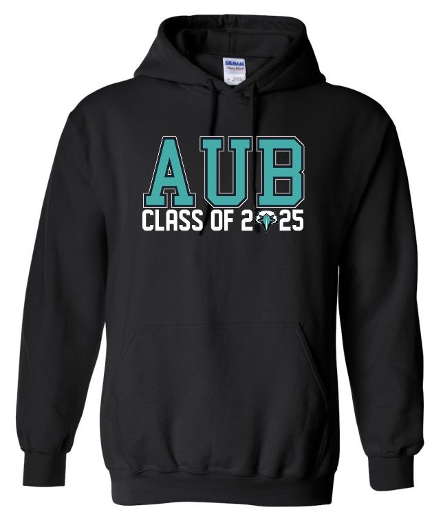 Auburn High - Black AUB Class of 2025 with Eagle Hoodie